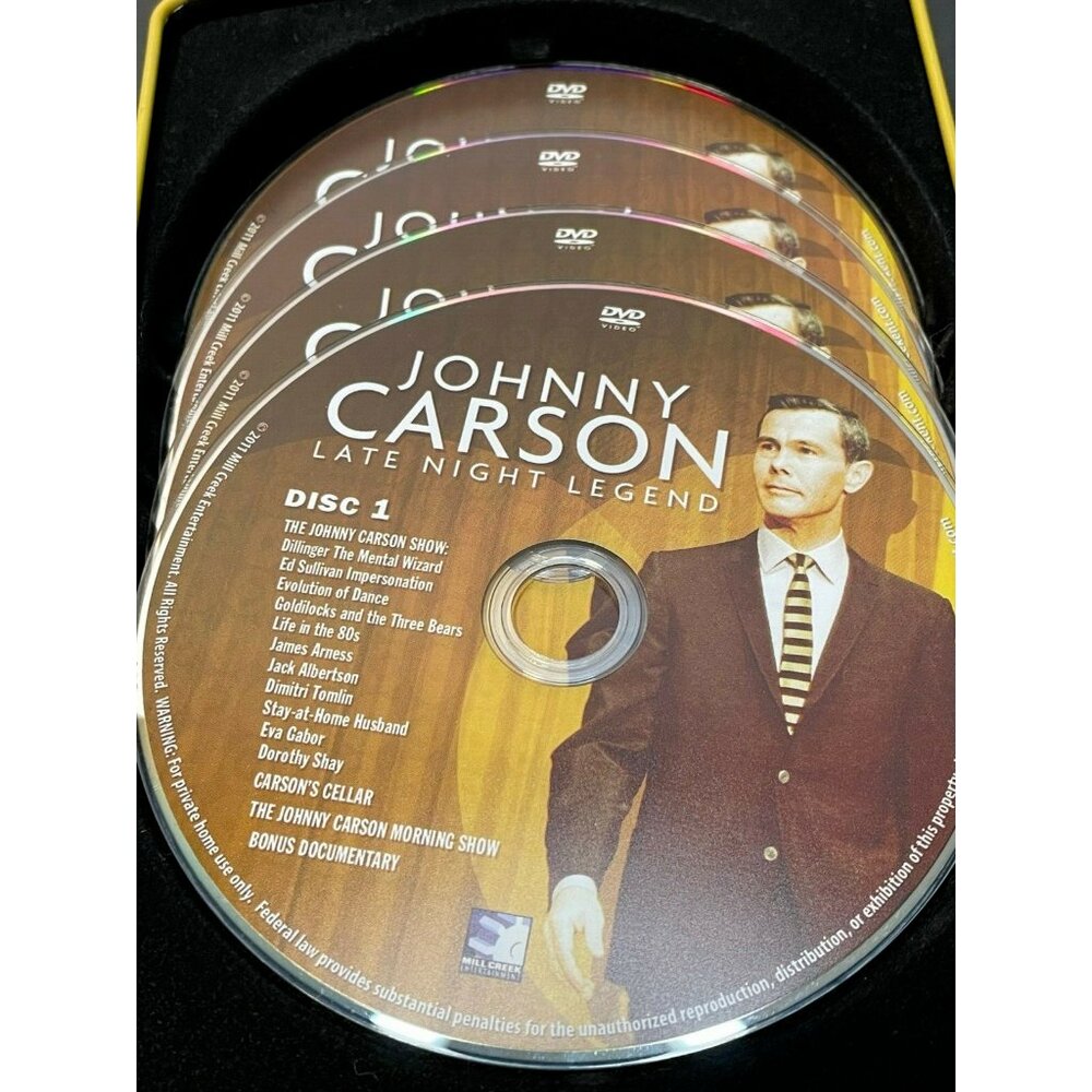 Johnny Carson DVD Late Night Legend collector's tin 4 disc